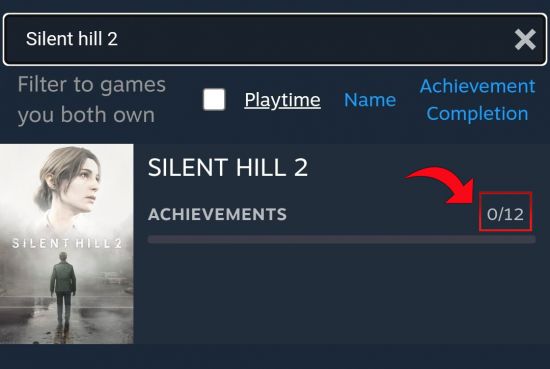 Steam更新显示《寂静岭2：重制版》有12项成就